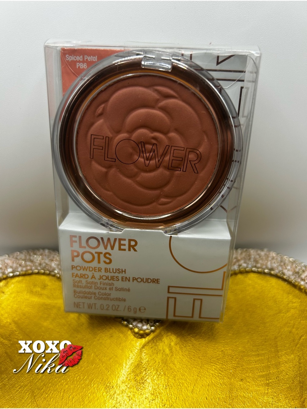 🌸 Flower Beauty Flower Pots Powder Blush – Spiced Petal 🌸